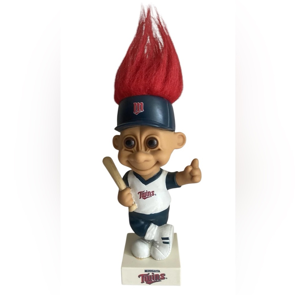 Vintage 1992 MLB Minnesota Twins Russ Troll Doll Bobblehead Baseball Sports 90s